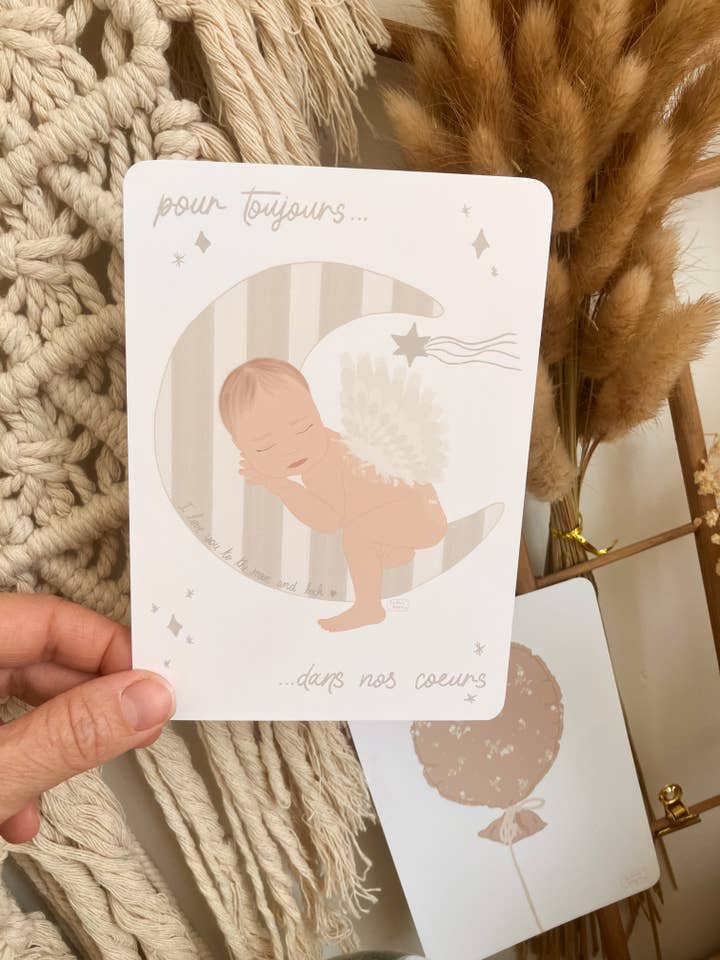 Kort "Min lilla ängel" — sorgkort vid perinatal förlust för wholesale av Milina Designs