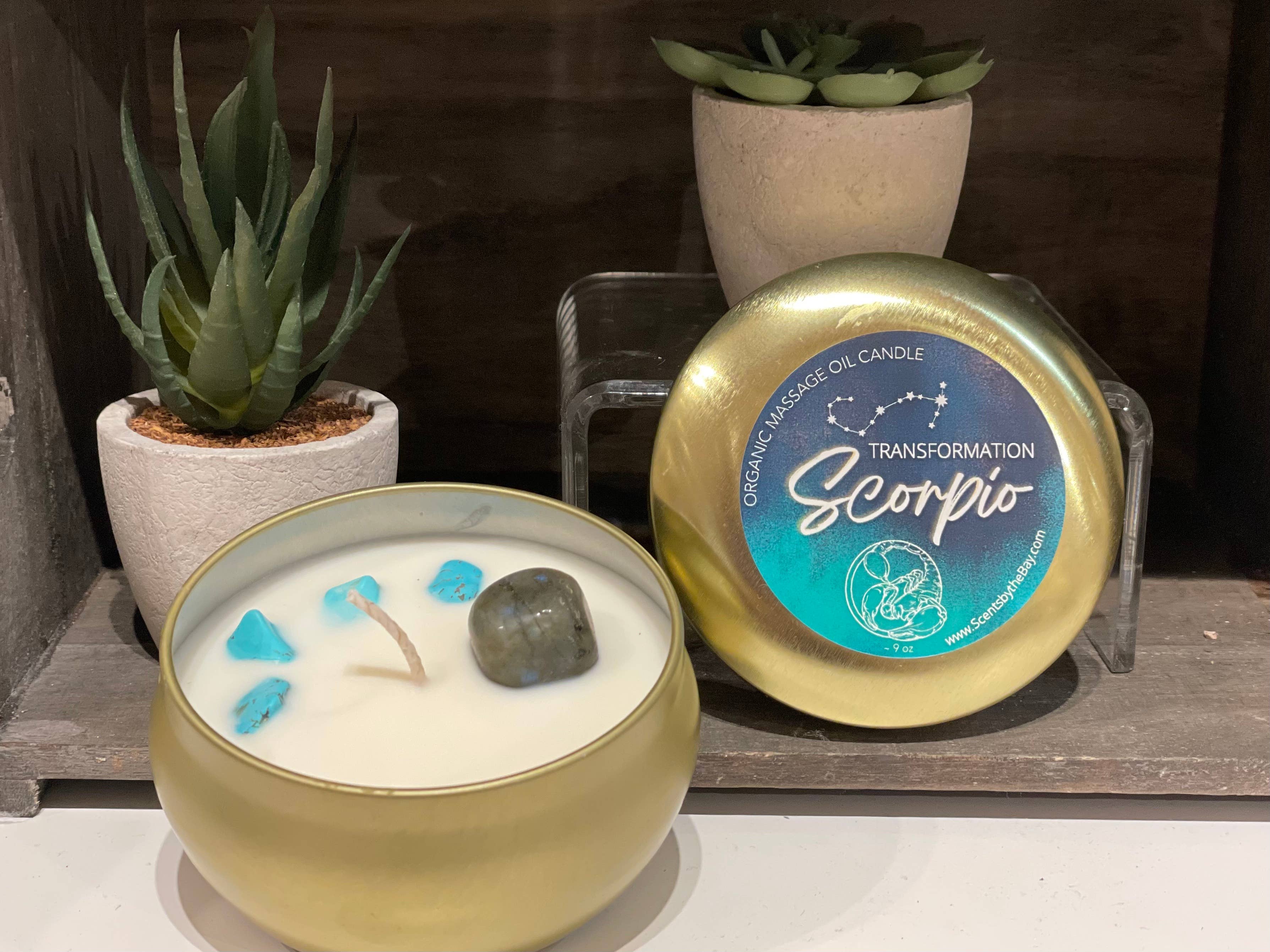 Scents by the Bay - Wholesale Travel Candles - Zodiac Hydrating Massage Oil Candles9