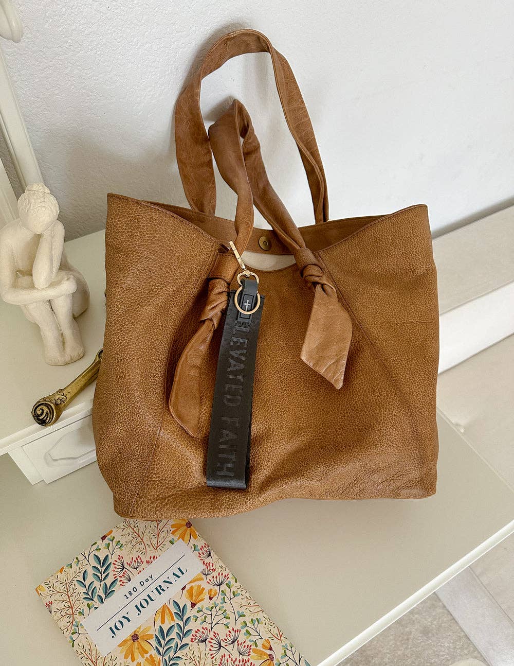 Elevated Faith - Wholesale Keychain - Unisex - Black Oversized Logo Keychain2