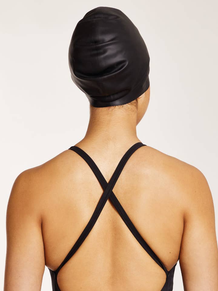 SOUL CAP – Großhandel Badekappe – Unisex – Voluminöse Schwimmkappe für Erwachsene – für langes, lockiges und volles Haar9