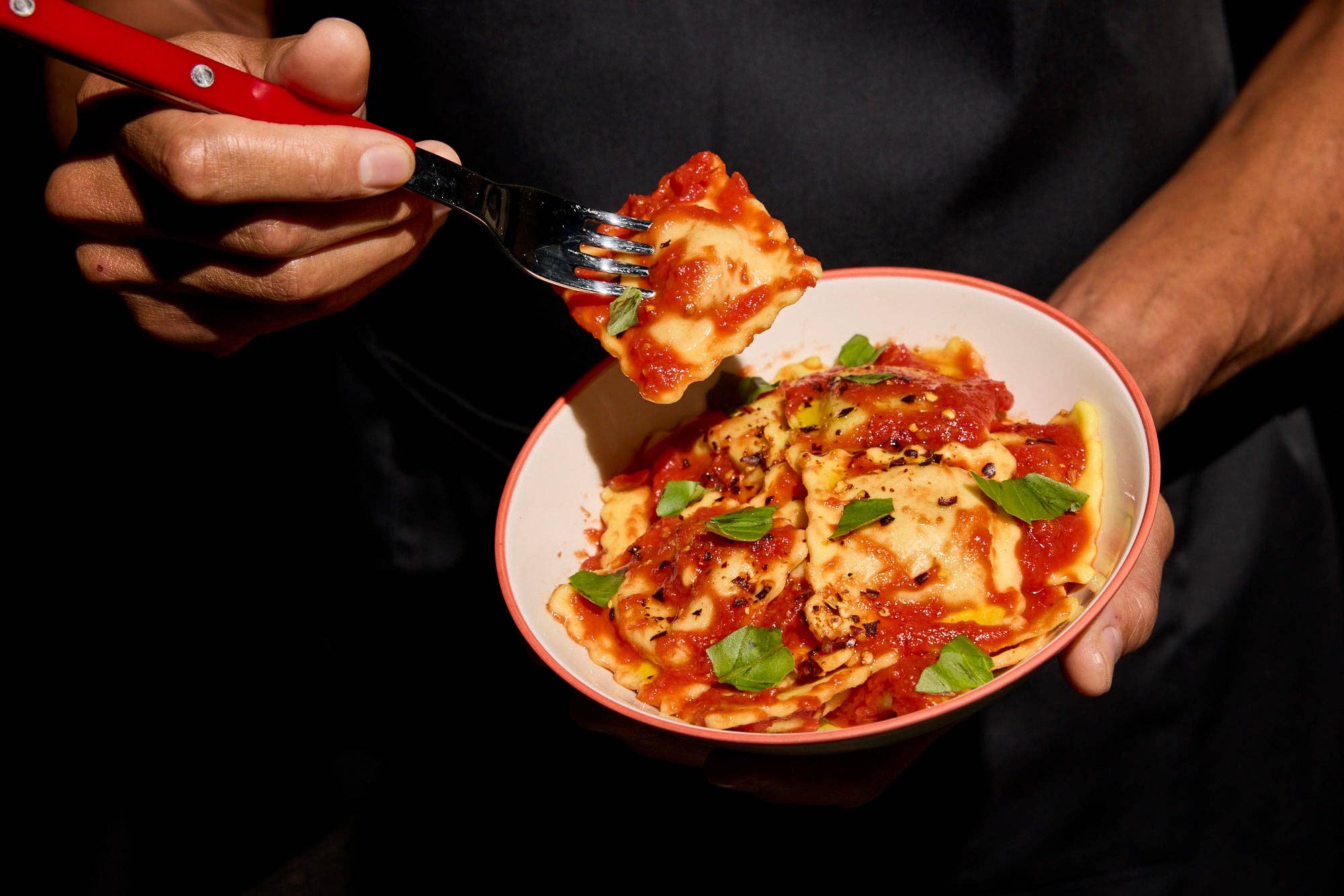 Ripi - Wholesale Pasta - Chicken Parm Ravioli w/ Crushed Tomatoes, Mozzarella & Basil3