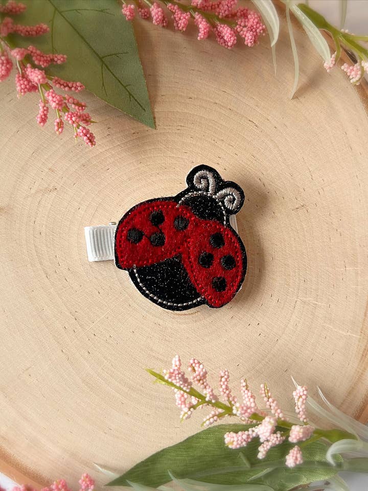 Ladybug Feltie Hair Clips for Babies & Girls Summer for wholesale by Meeko’s Must Haves
