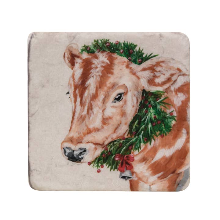 Col House Designs - Wholesale Coasters - Christmas Farm Animals Resin Coasters6