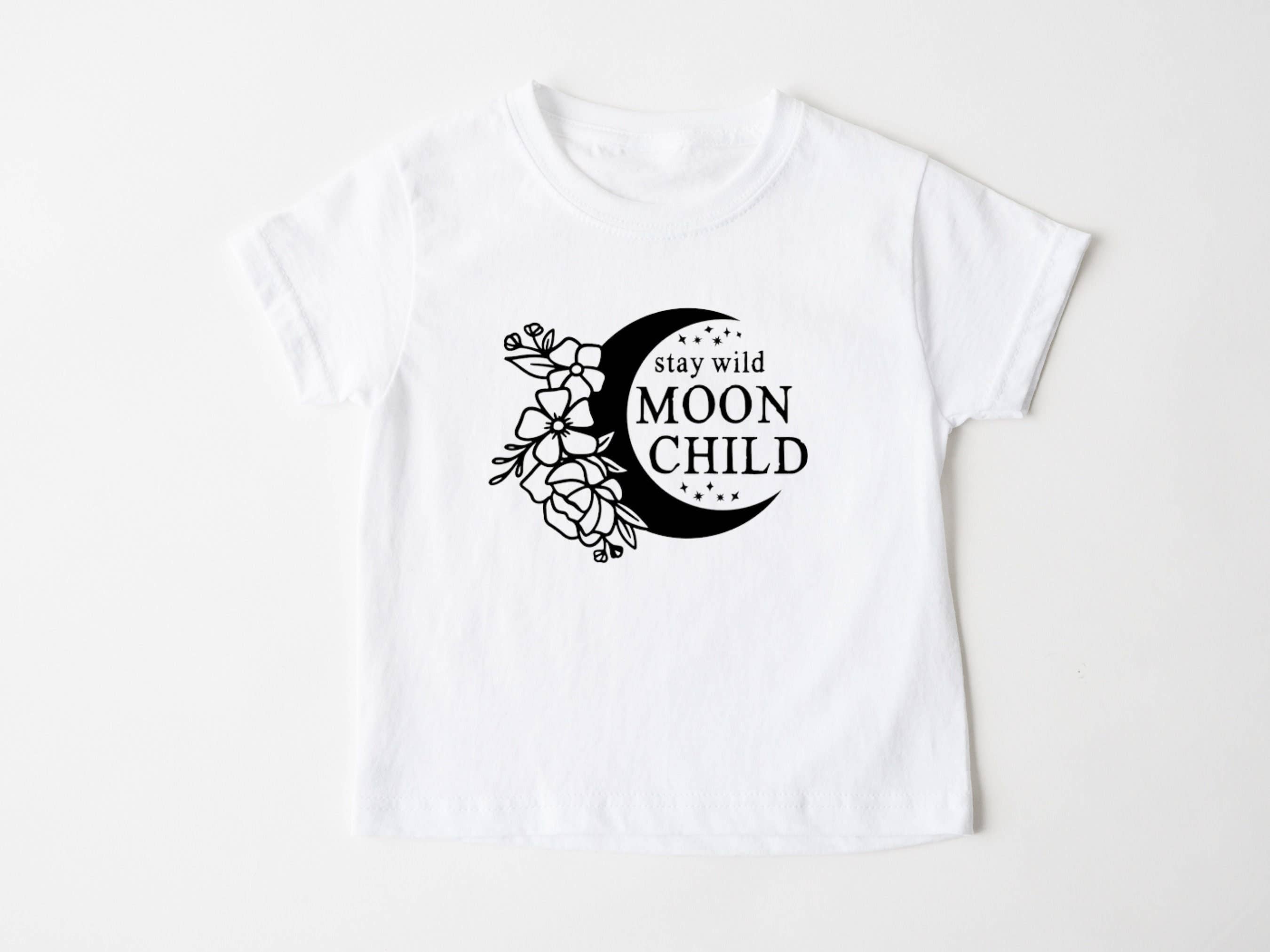 Milk Club Boutique - Wholesale Screen Printed T-Shirt - Kids - Stay Wild Moon Baby Bodysuit, Boho Toddler T-Shirt5