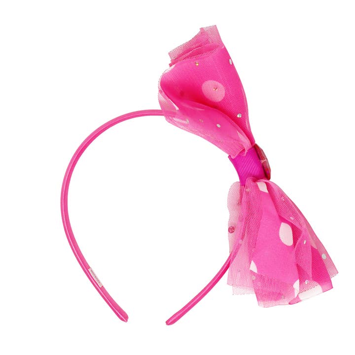 Pink Poppy Polkadot Bow Headband for wholesale by Pink Poppy USA