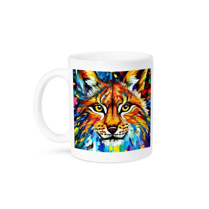 3dRose - Wholesale Coffee Mug - 3dRose, Stunning Face Portrait Of A Lynx Or Bobcat Wild Cat. Gifts For Family, Mug8