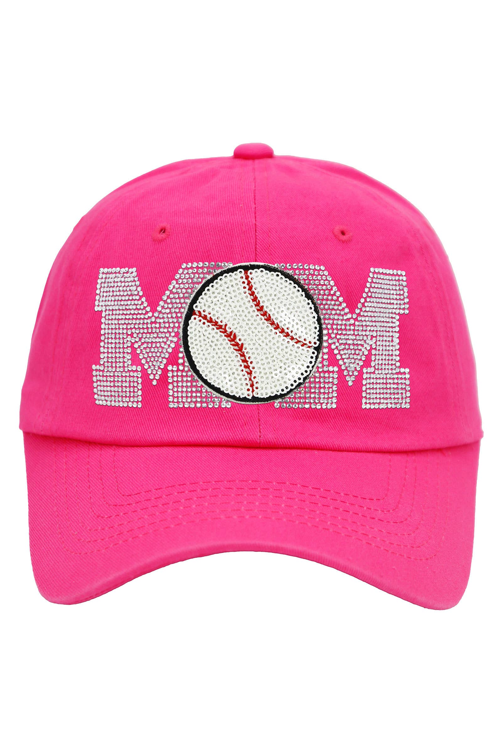 Cap Zone - Wholesale Baseball Cap - Women's - Baseball Mom Bling Rhinestone Cotton Polo Cap7