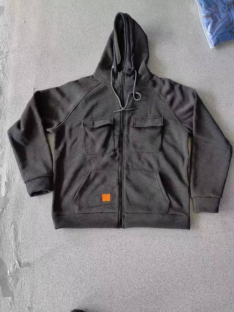 Tourtiwi - Venta al por mayor Sudadera con capucha - Hombre - Chaqueta Sudadera Casual para Hombre con Capucha y Color Sólido9