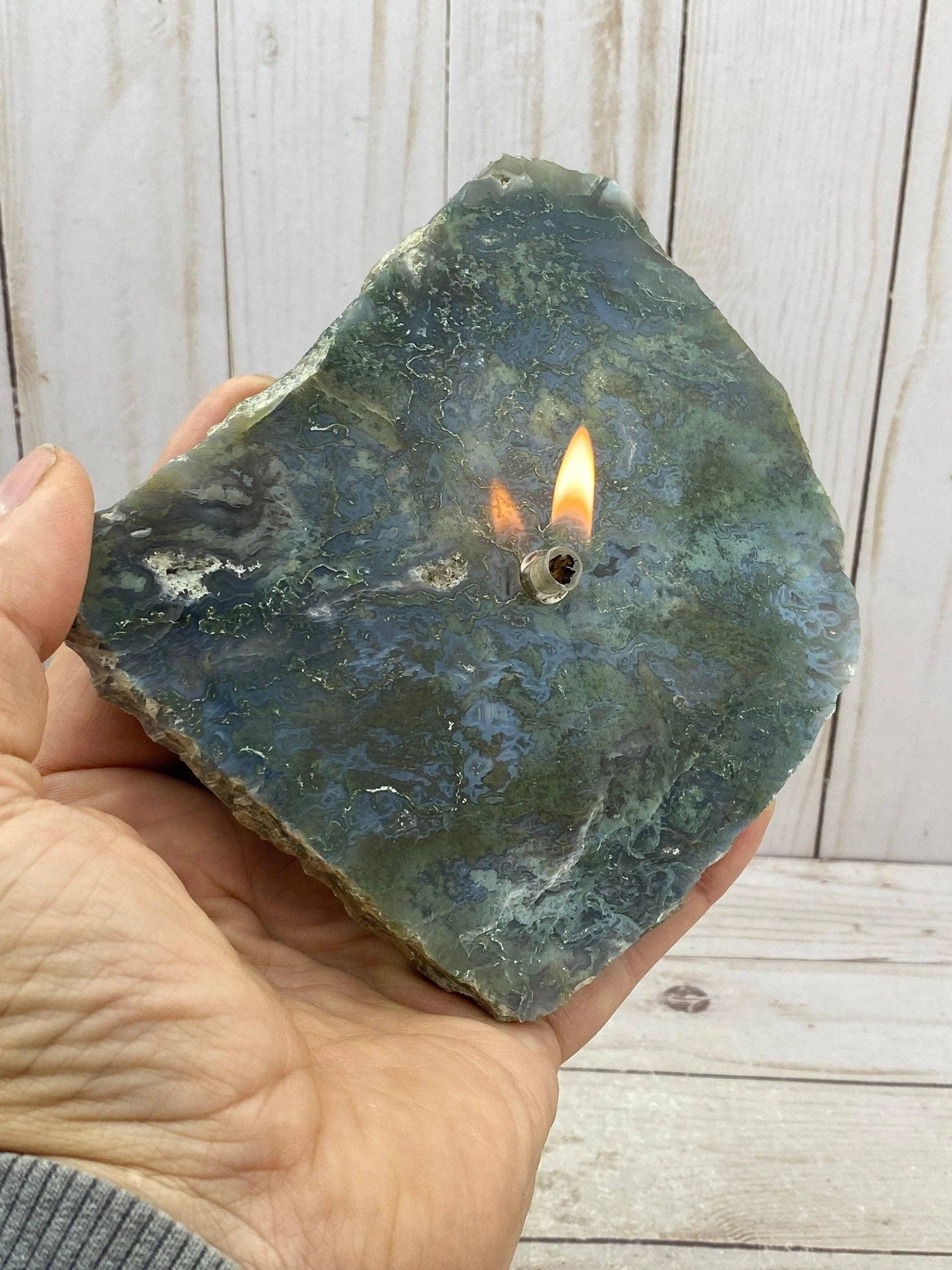Roccia Roba - Wholesale Gift Box - Rock Candle Gift Box - moss agate1