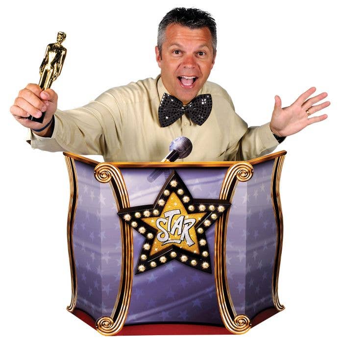 Award's Night - Podium Photo Prop for wholesale by Caufield's Novelty