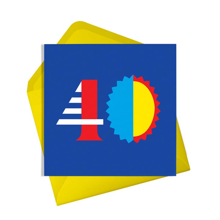 Forty | Birthday Card for wholesale by Alphablots