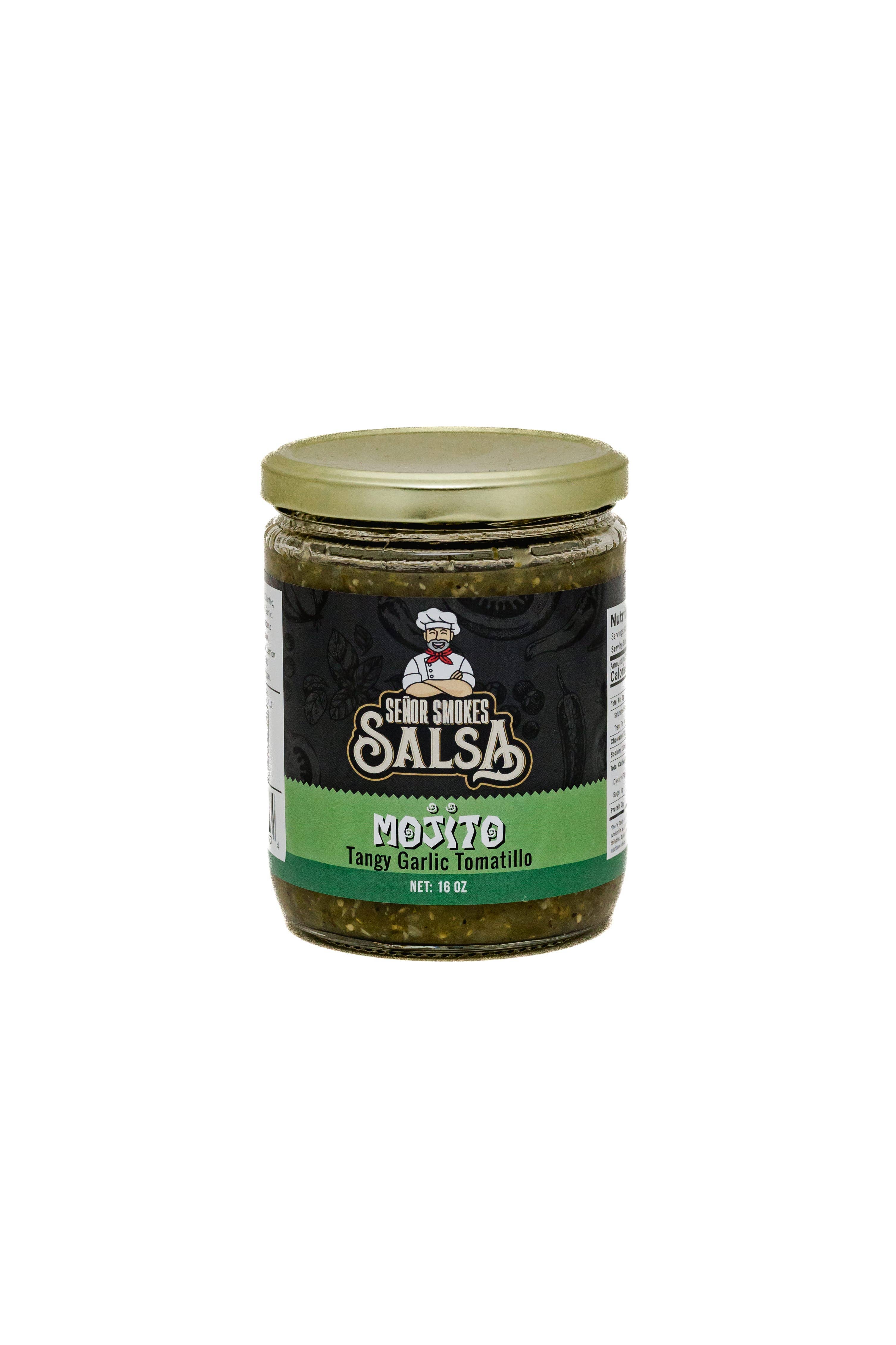 Senor Smoke Salsa - Wholesale Salsa - Mojito Salsa - Tangy Garlic Tomatillo