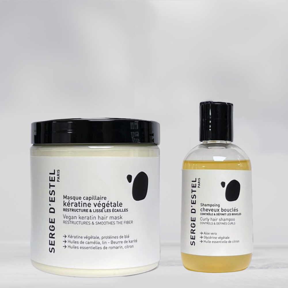 Serge D'Estel - Vente Masque pour cheveux - Masque capillaire Kératine Végétale 250G 100% Vegan 98,9%6