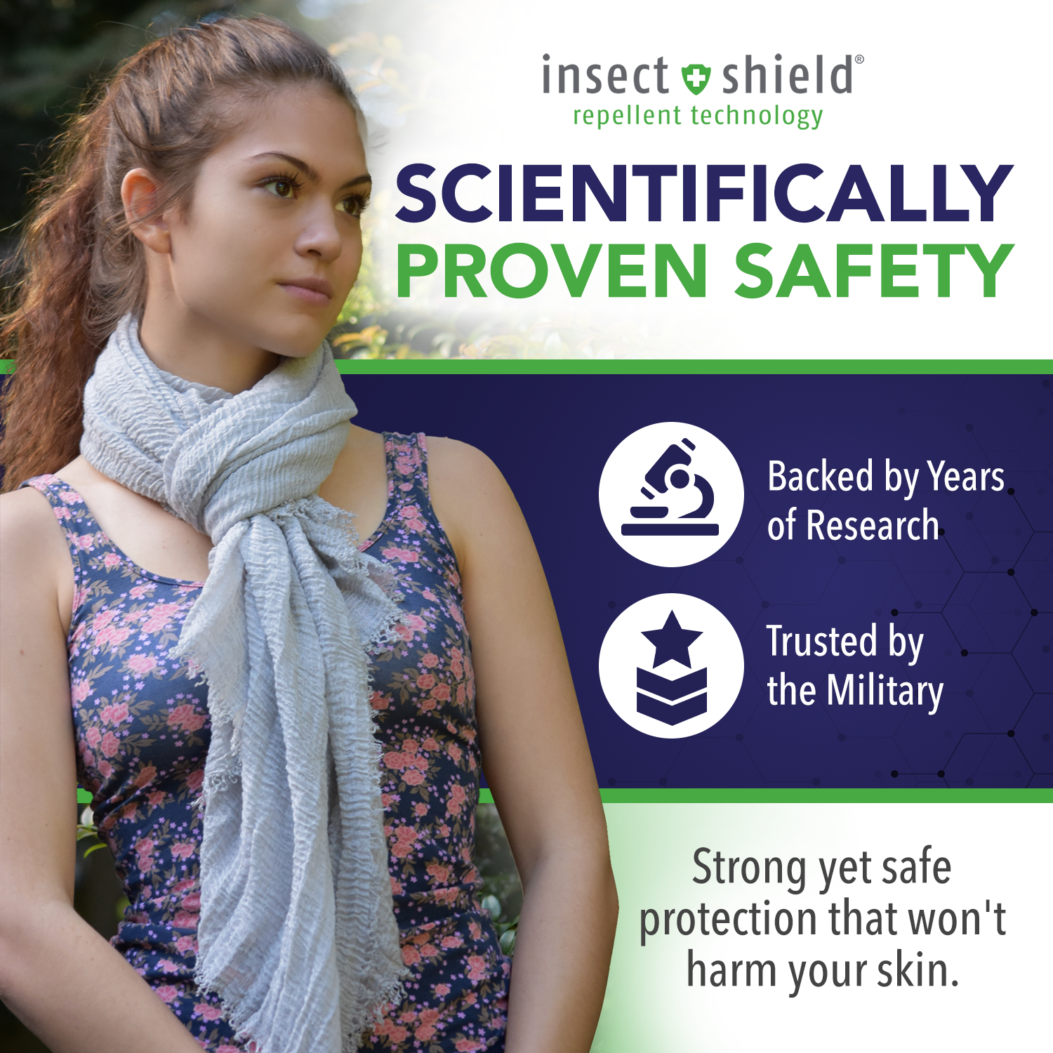 Chloe & Lex - Vente Écharpe – femme - Écharpe anti-insectes Insect Shield Protection pour femmes19