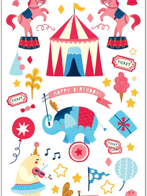 Autocollants Circus Fun pour la vente par Violette Stickers