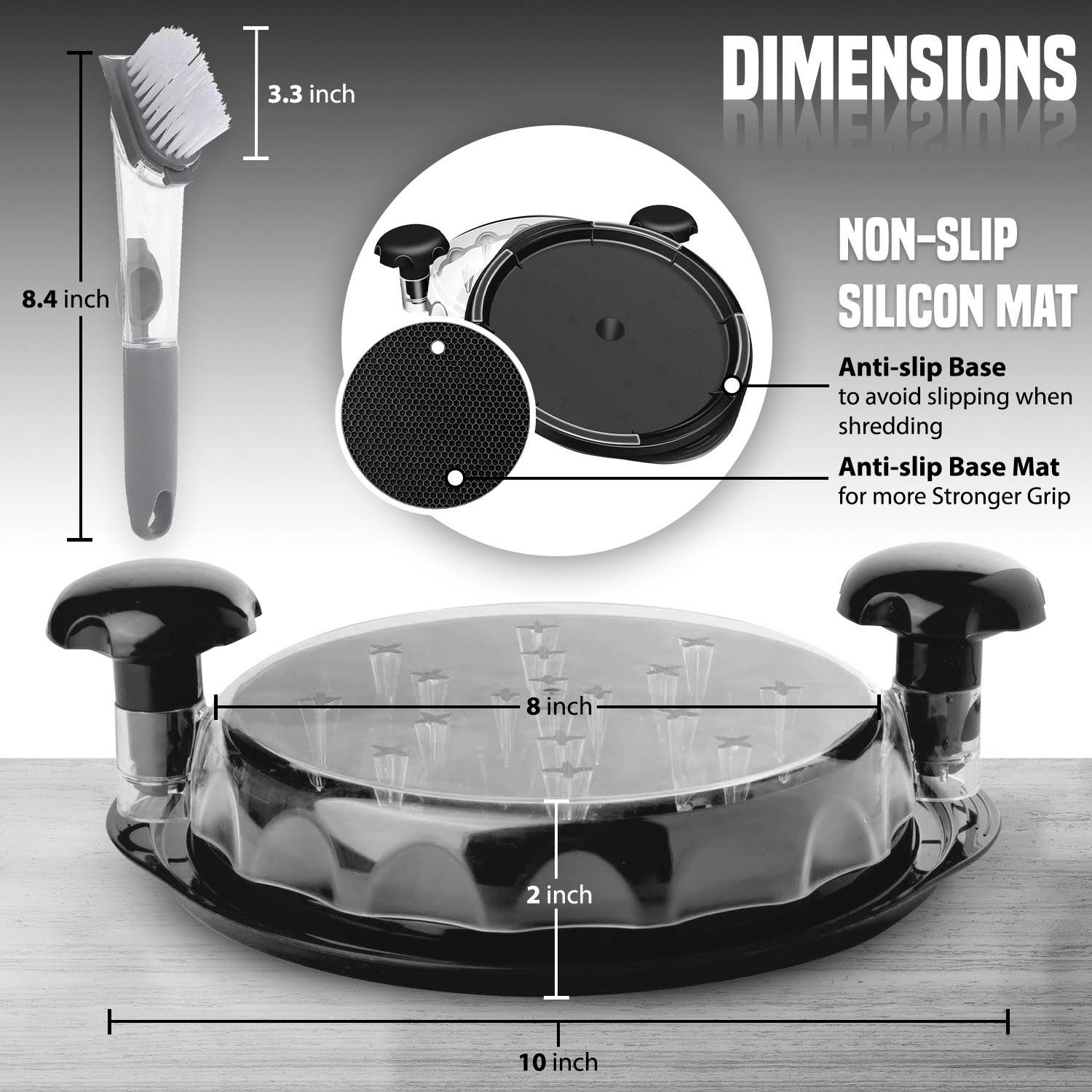 KRAFTY - Wholesale Kitchen Tool/Gadget - Chicken Shredding Tool, BBQ Shredder Claws4