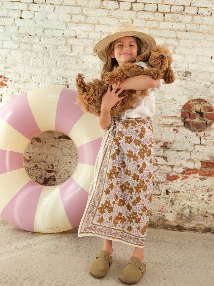 Adult Scarf Agra Mocha 100 cm for wholesale by SO FAMILY