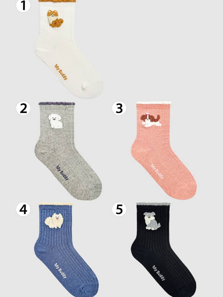 Women's Crew My Little Buddy Socks for wholesale by 7DAYSSOCKS