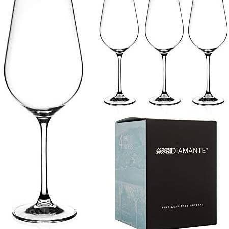 DIAMANTE - Vente Verres à vin - Verres à vin rouge avec strass - Collection 'Auris' non décorés1