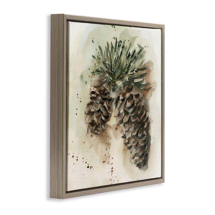 Stupell Industries - Wholesale Wall Sign - Pine Cone Watercolor - Framed Wall Art17