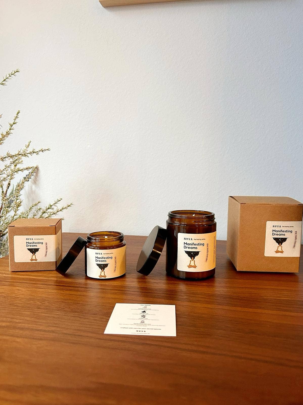 NAVA - Wholesale Jar/Filled Candle - Manifesting Dreams – Handcrafted Organic Soy Candle6
