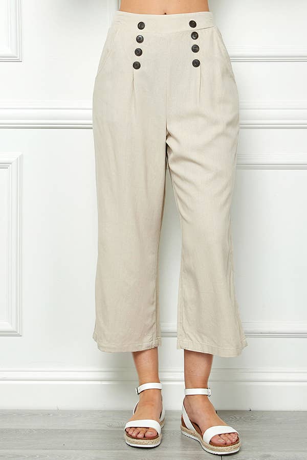 Veracci - Venta al por mayor Pantalones - Mujer - Pantalones cortos marineros de lino13