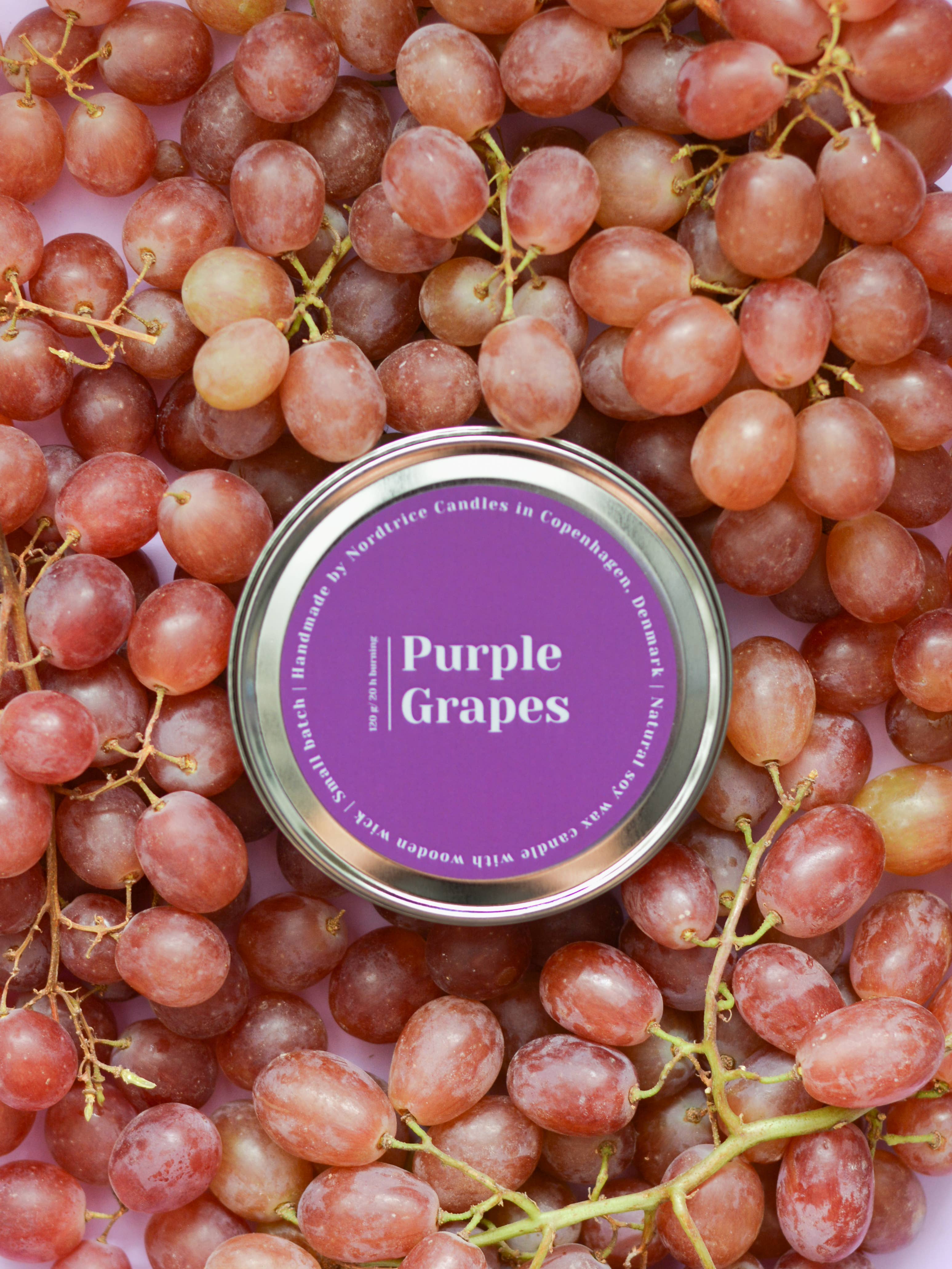 Nordtrice - Wholesale Travel Candles - Scented soy candles M, Purple Grapes 50g0