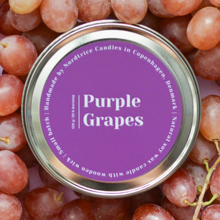 Nordtrice - Wholesale Travel Candles - Scented soy candles M, Purple Grapes 50g0