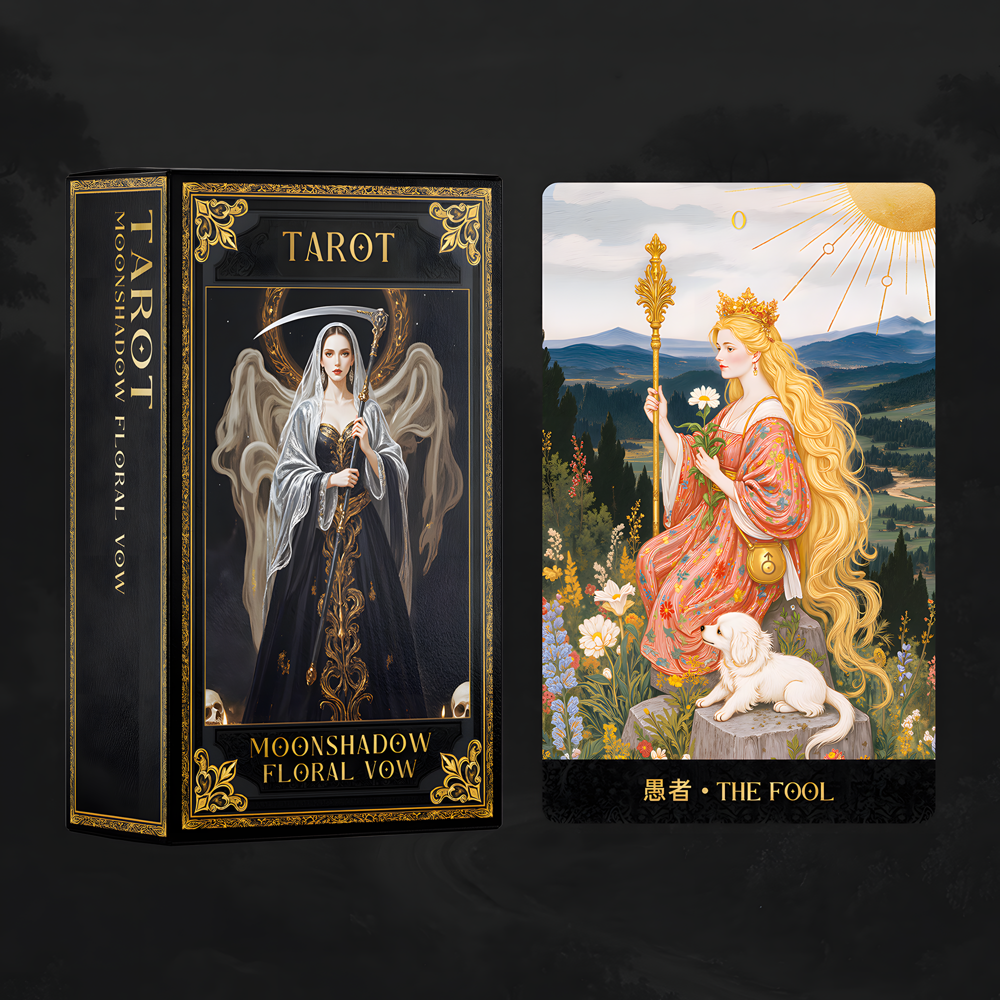 Vermilion Collection – wholesale Tarot-kort – Månskugga Blomsterlöfte Tarot4