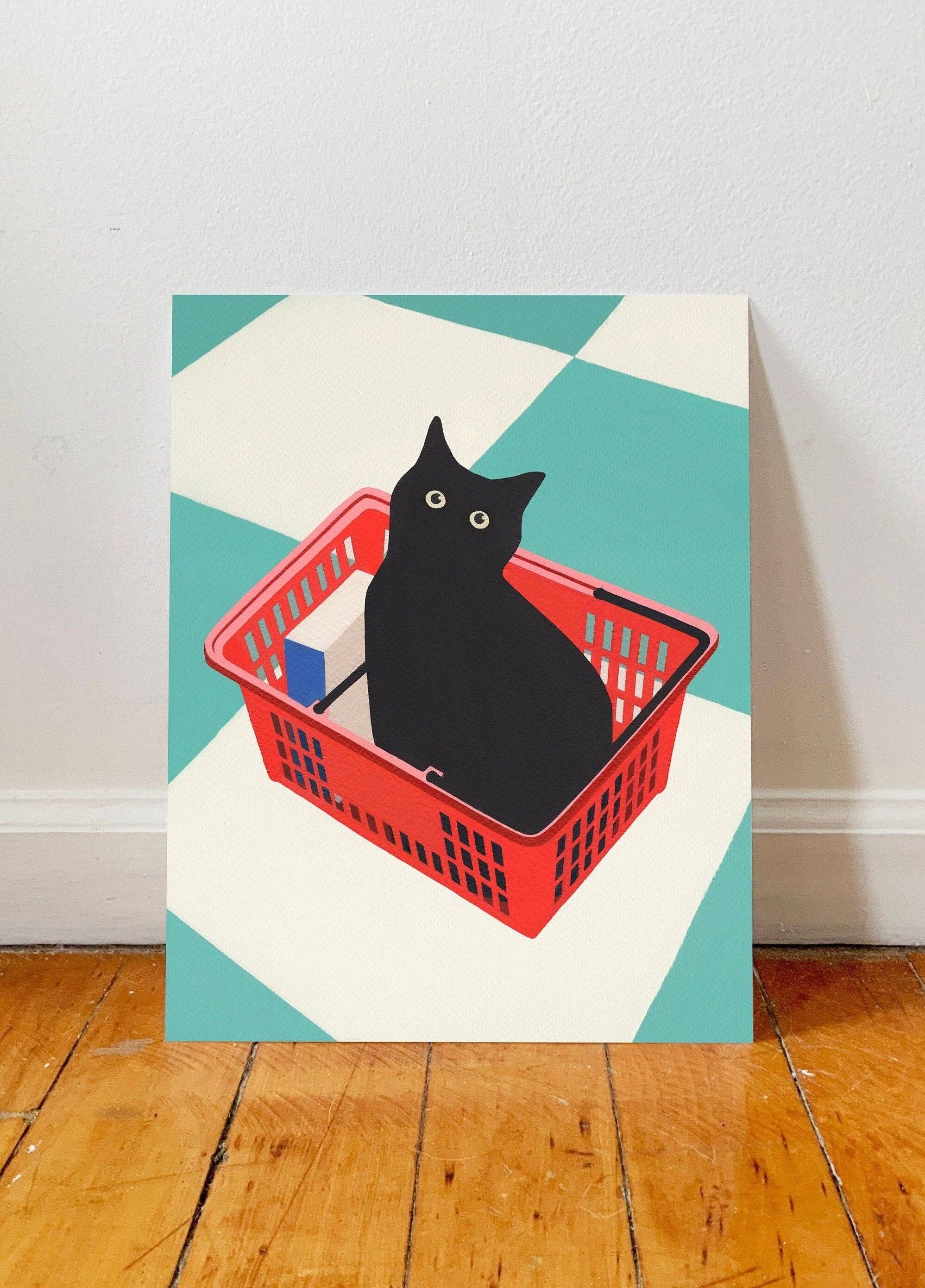 Jen Wang Studios - Wholesale Art Print - Black Cat Art Print4