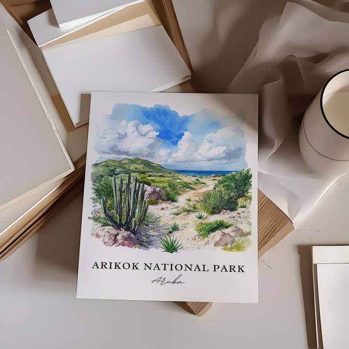 Premium Travel Art - Wholesale Art Print - Arikok National Park Wall Art - Aruba Print1