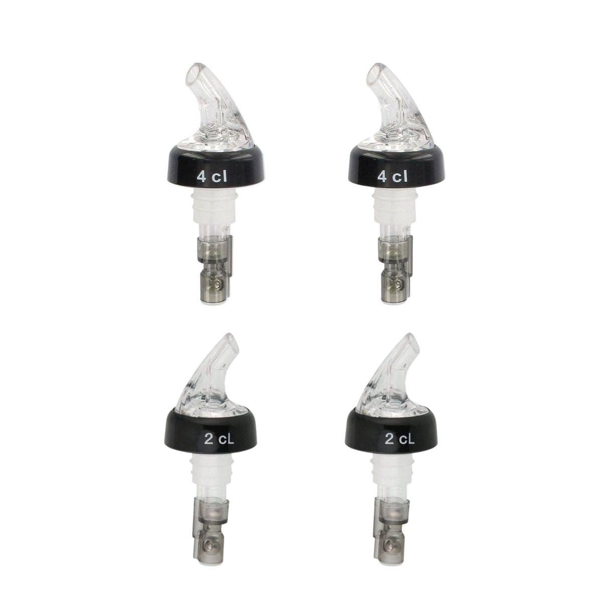 Zenker - Wholesale Measuring Spoon - Set of 4 ball-bearing alcohol pourers 2 cl and 4 cl Fackelmann0