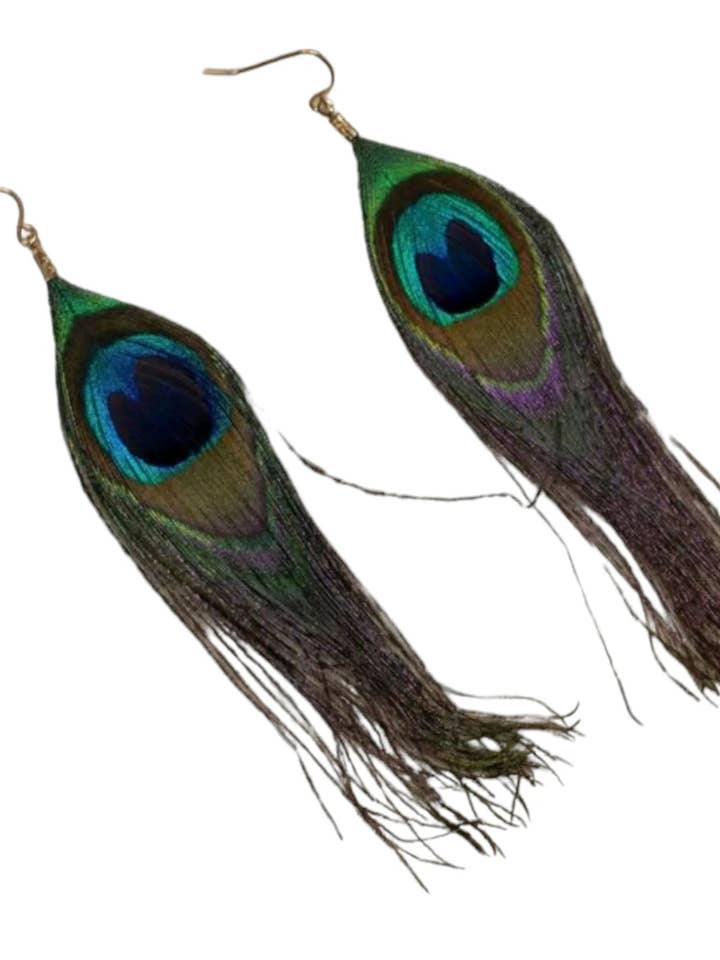 Paradise Feelings Feather Earrings for wholesale by The Bling Barn