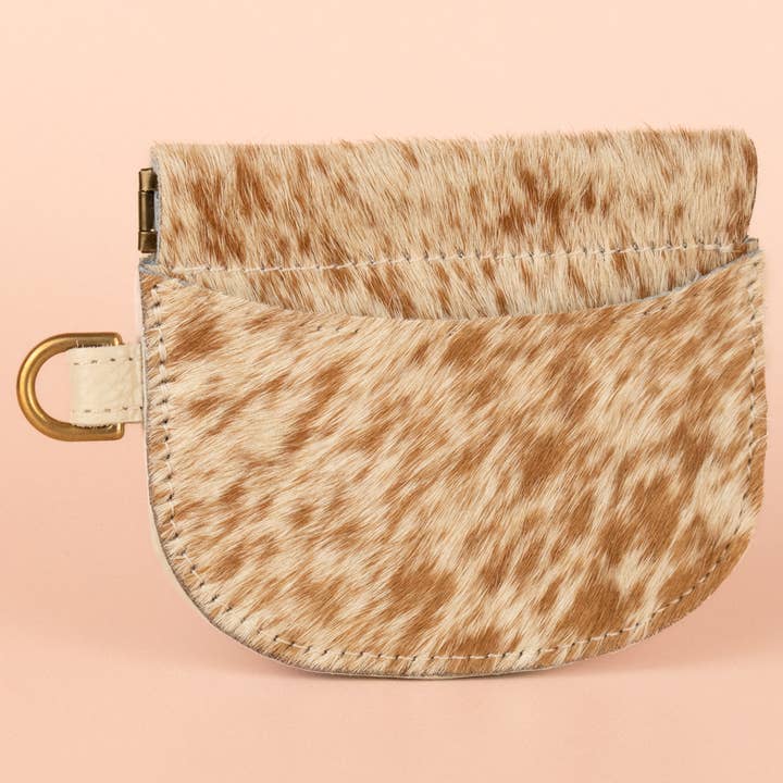 Cold Gold - Wholesale Card Holder - Women's - Hair-on-Hide Leather Wallet, Slim Western Wallet5