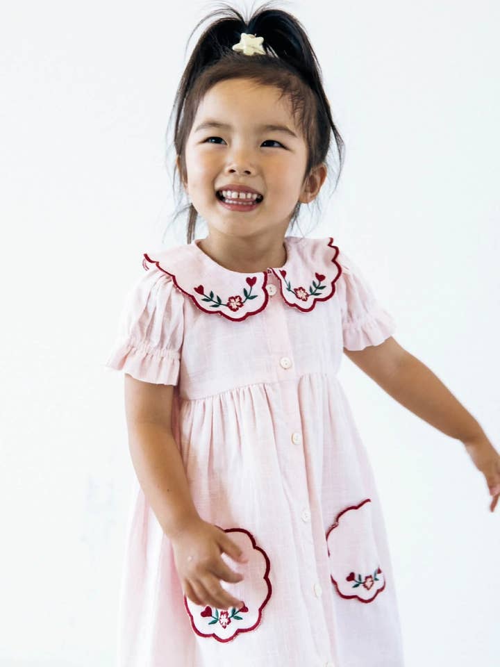 ARA DRES : ROZE : Baby : Peuter : Tiener voor wholesale door Yo Baby