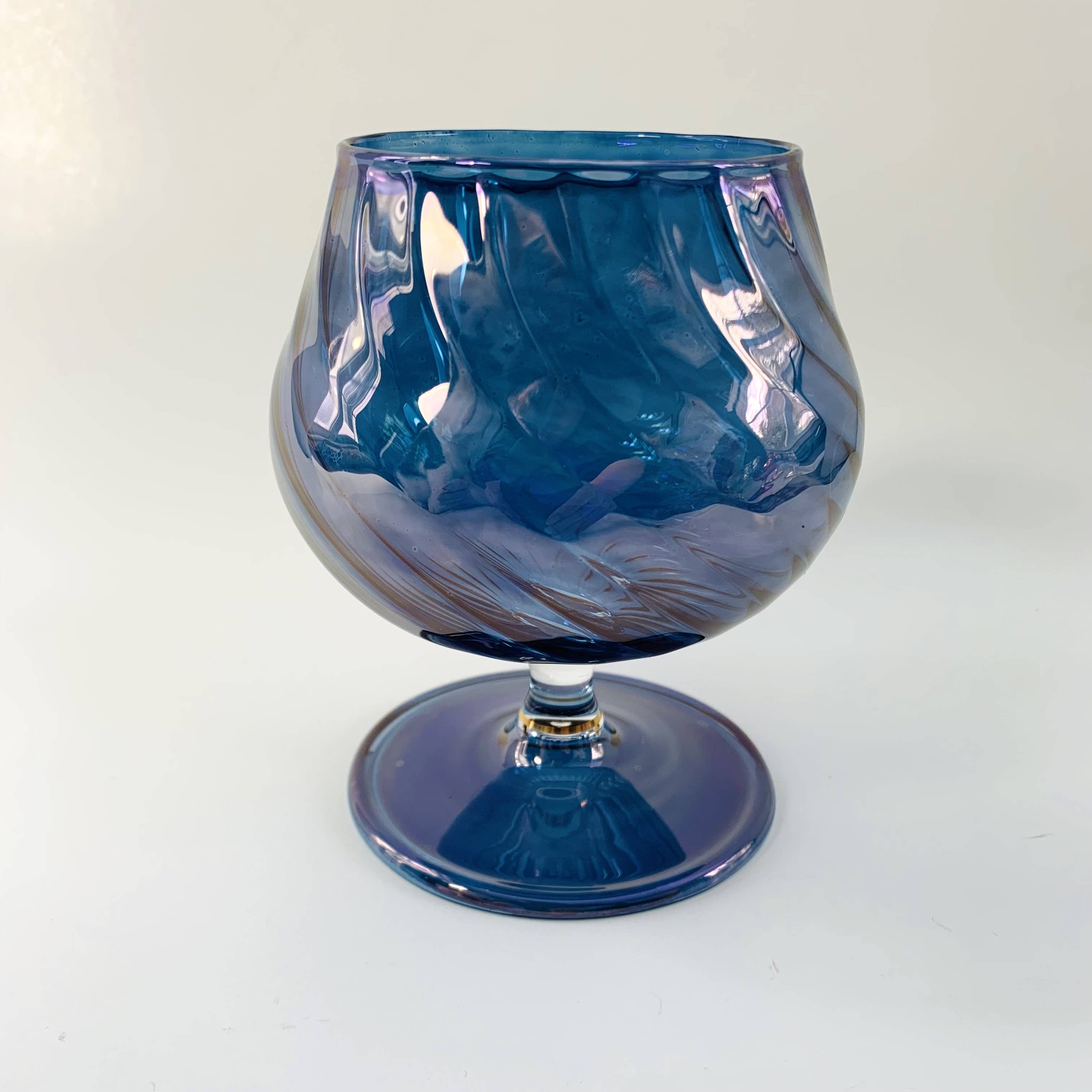 Dandarah (Ships from USA) - Wholesale Cocktail/Liquor Glass - Blown Glass Cognac Glass - Iridescent1