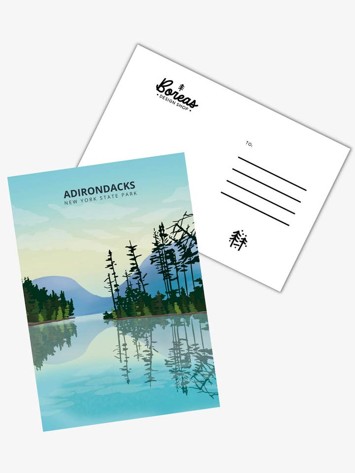 Lake Colden Postcard - Adirondacks, New York for wholesale by Boreas Design Shop