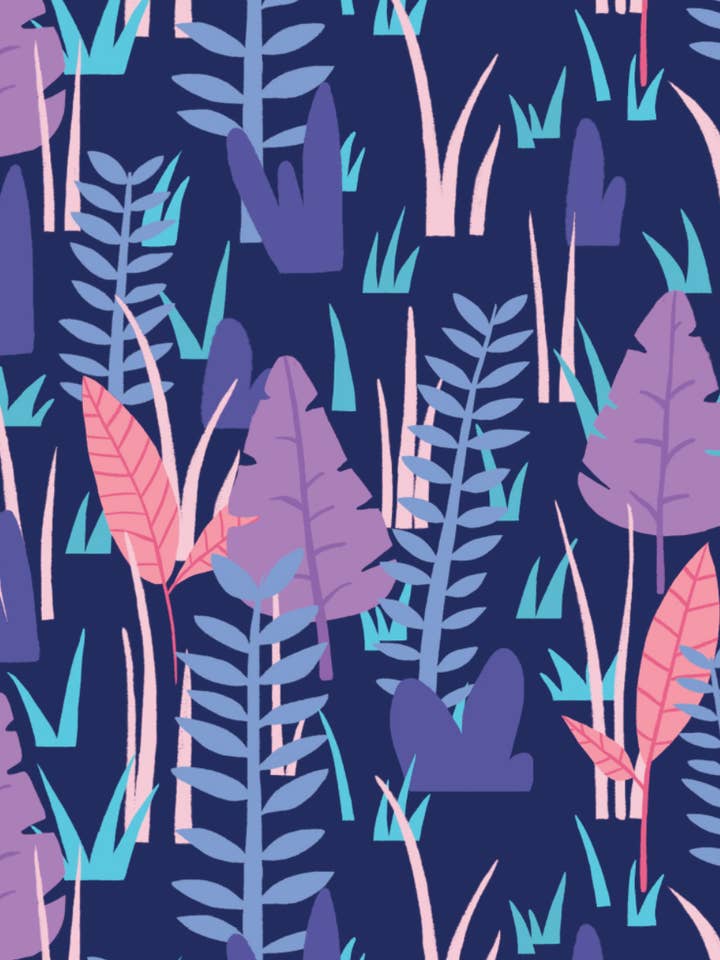 Jungle Pattern Postcard for wholesale by Tom Hardwick