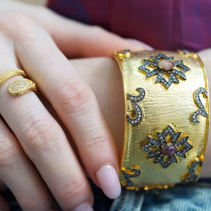 DIAPERIS - Wholesale Multi-Stone Ring - GOYA RING1