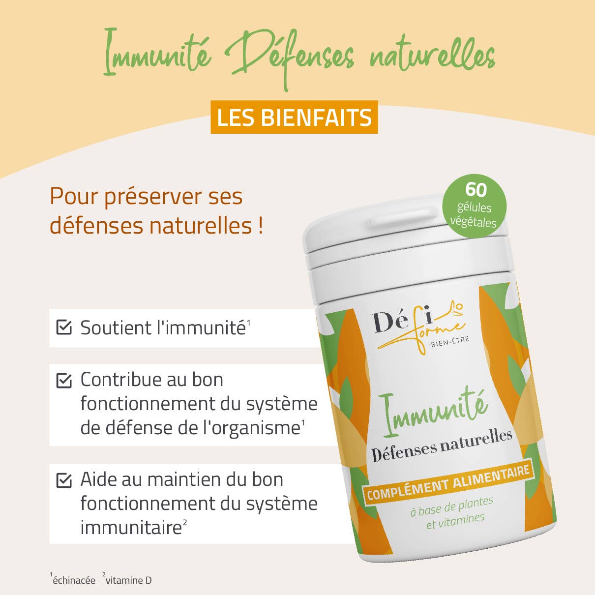 Défi Forme - Wholesale Oral Supplement/Vitamin - Immunity - Natural Defenses4