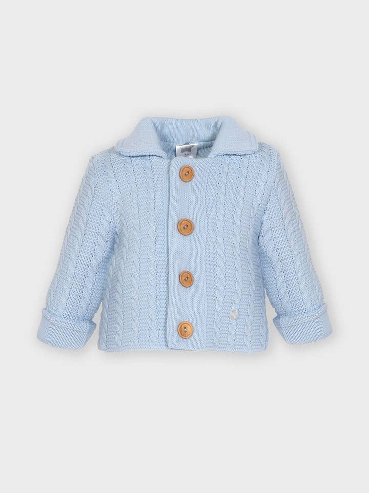 Knitted jacket braid detail for wholesale by Minhon