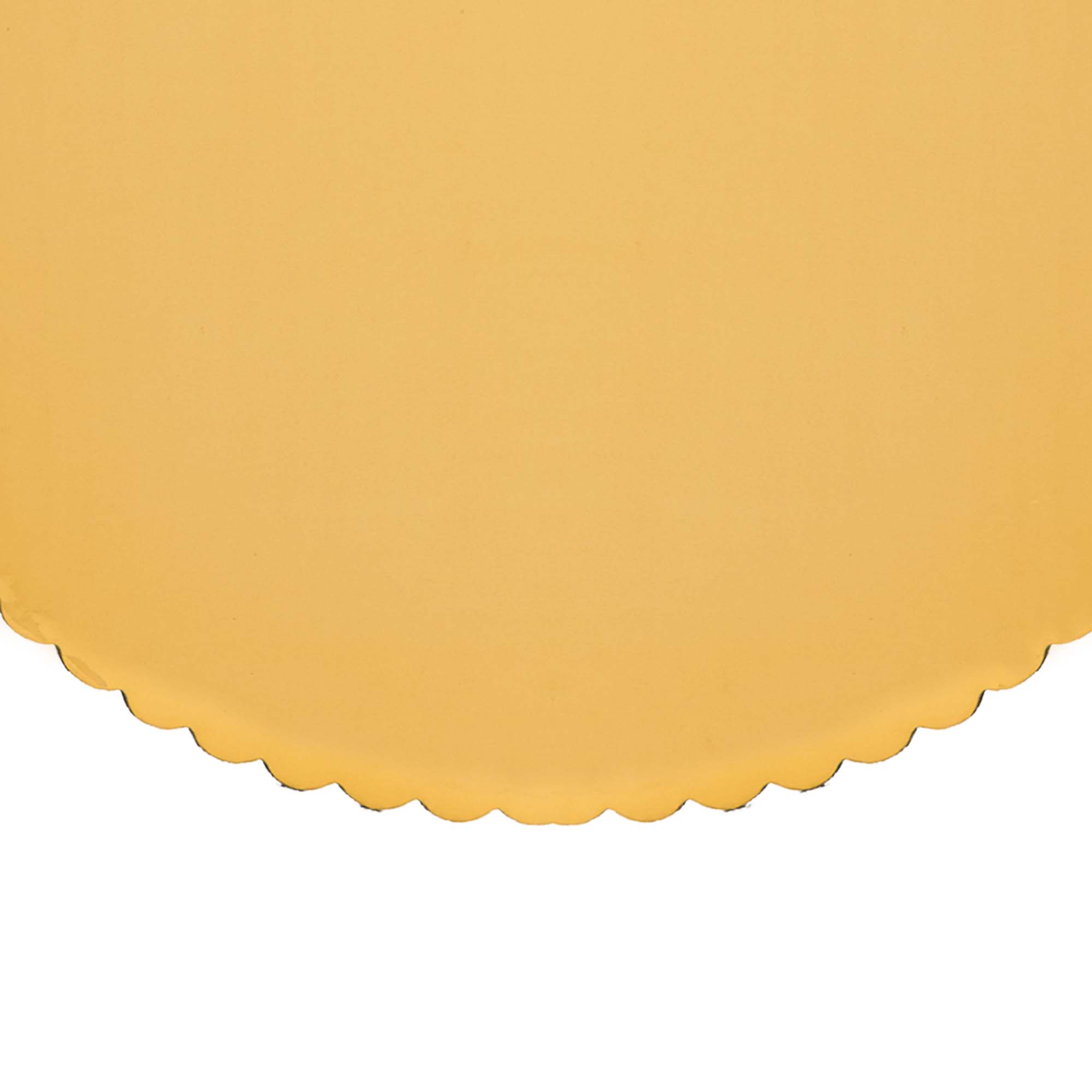 Round Scalloped Cake Board 10" - Set of 6 - Gold for wholesale on Faire2