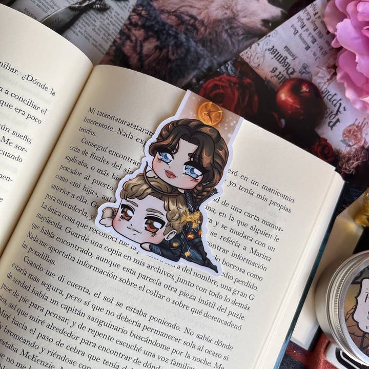 Peeta Y Katniss Cutie- Hunger Games Magnetic Bookmark. for wholesale by Alsace’s Art
