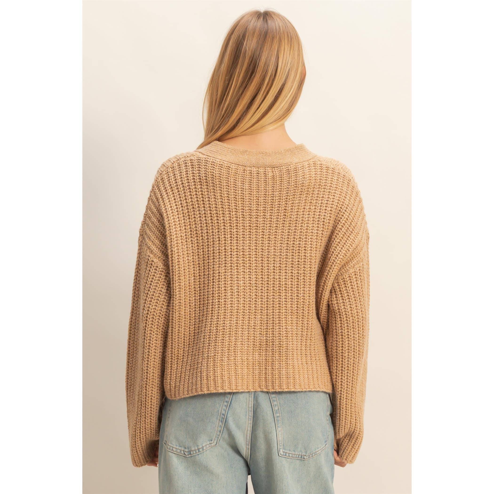 HYFVE - Wholesale Cardigan - Women's - Oversized Ribbed Sweater Cardigan14