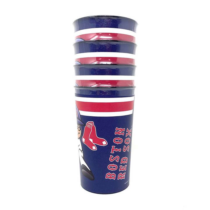 Boston Red Sox Party Cup 4-Pack for wholesale by Party Animal, Inc.