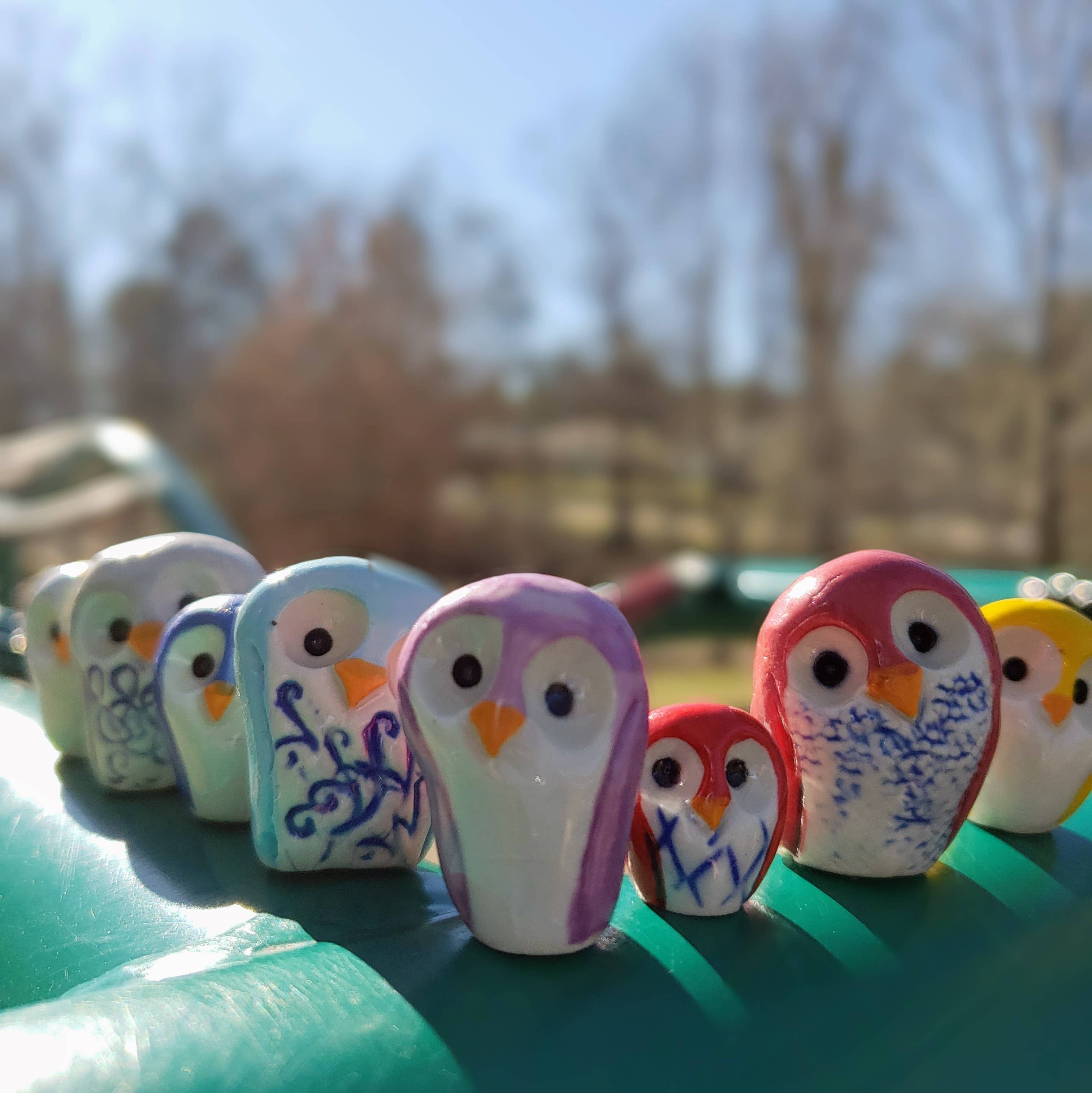 Plays in Mud Pottery - Wholesale Decorative Figurine - Tiny Owl Ceramic Stoneware Figurine Handmade Decoration10