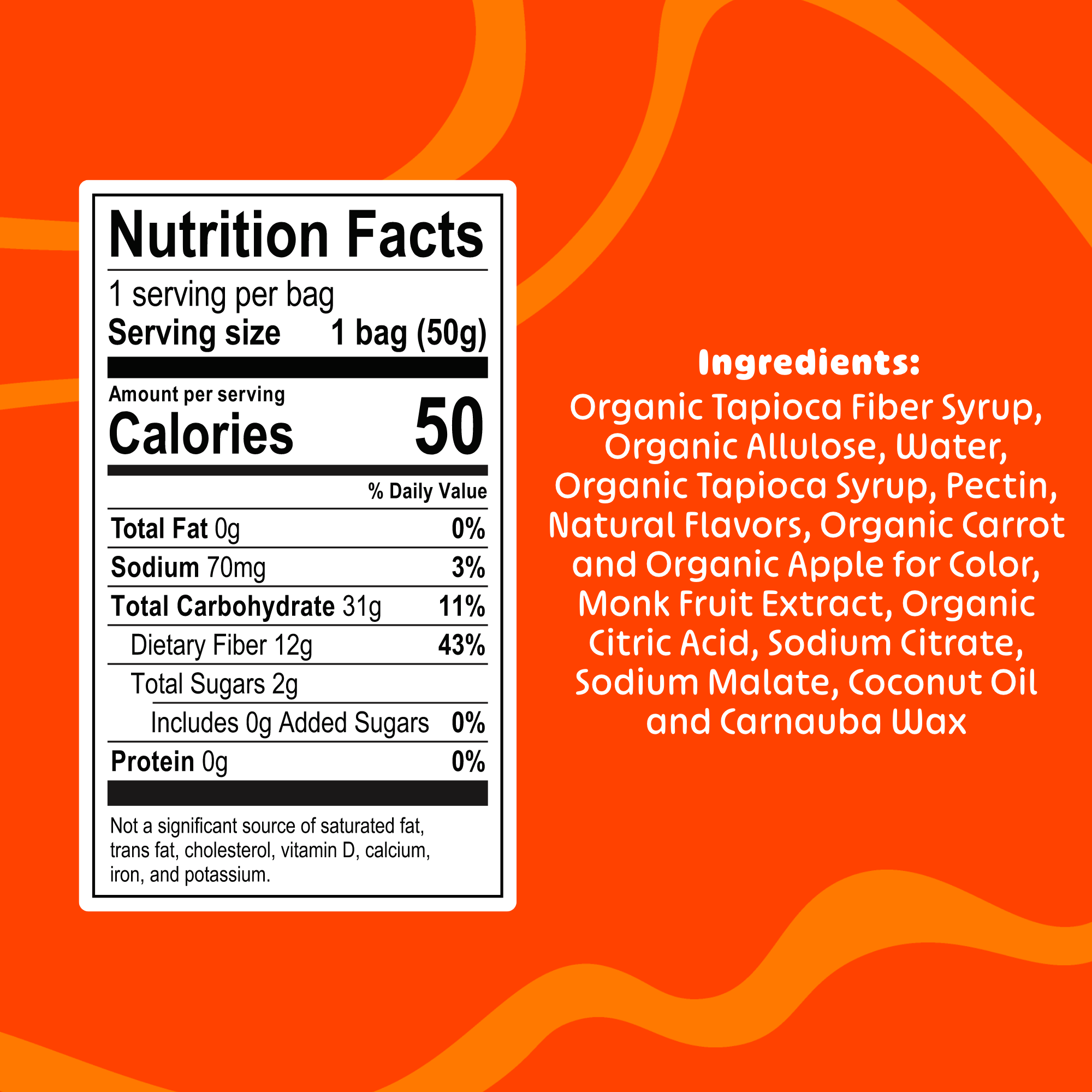 Blobs - Vente Bonbons gélifiés - Bonbons gommeux Blobs à faible teneur en sucre, orange et pêche5