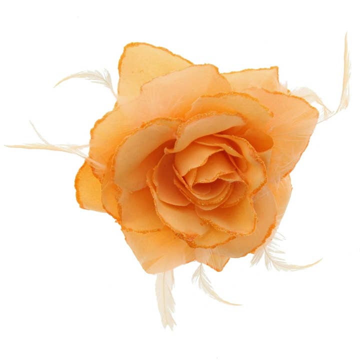 Topkids Accessories - Wholesale Fascinator Hat - Women's - Rose Flower Hair Clip Hairband Floral Corsage Fascinator Hair Band Aligator Beak Grip for Women & Girls Wedding Prom Party Special Occasion1