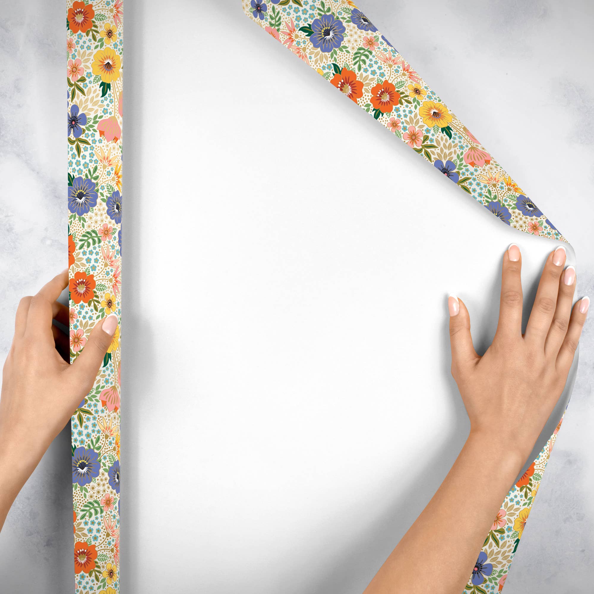 Jillson & Roberts - Wholesale Wrapping Paper Roll - Golden Floral - Wrap - Rolls3