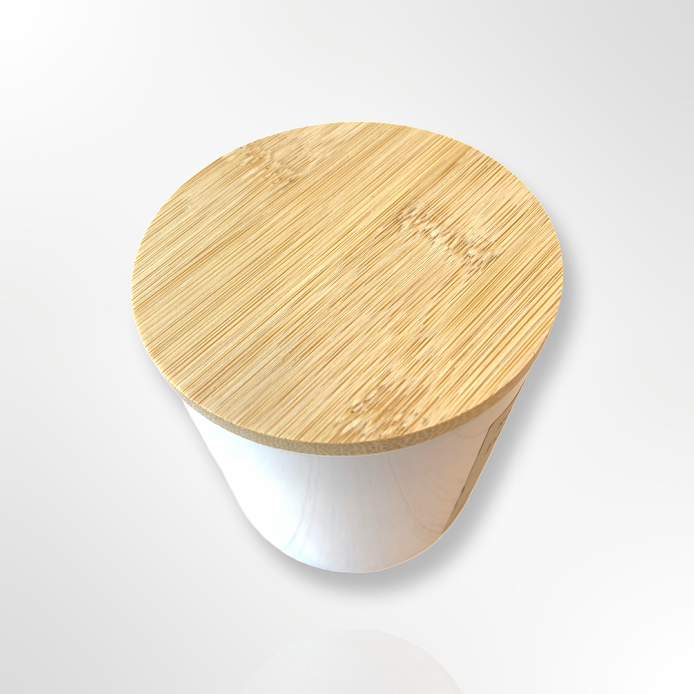 Farm Kitchen Candle Co. - Wholesale Pot/gevulde kaars - Bos Sojakaars | Witte Pot | 8 oz.2